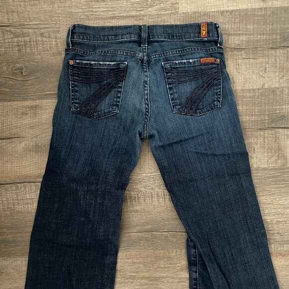7 for all mankind Crop Dojo Jean- Dark Wash - Picture 2 of 5